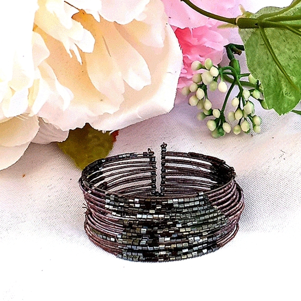 Gunmetal Cuff Bracelet